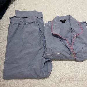 JCrew PJ set with cropped pants